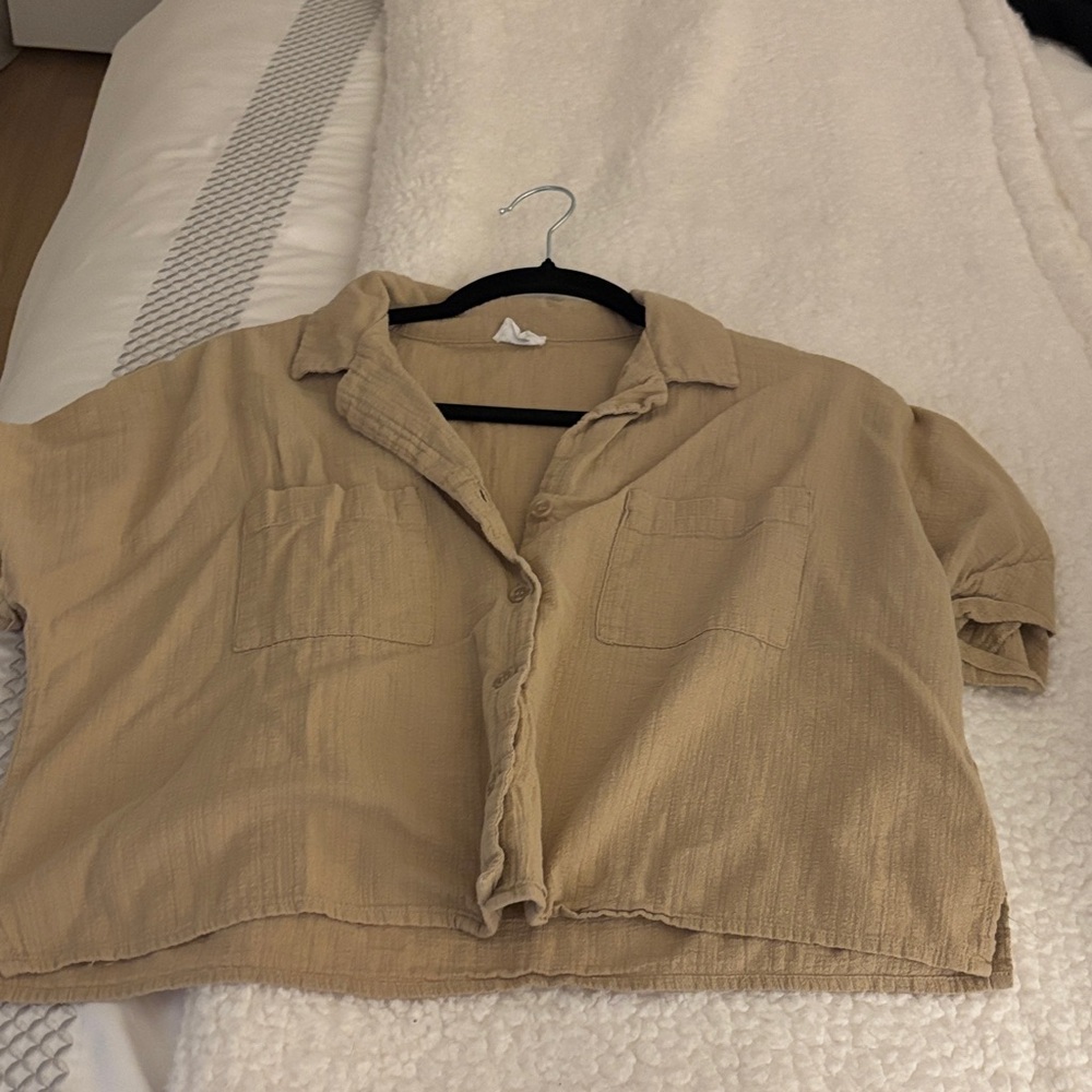 Cotton On Tan Crop Top